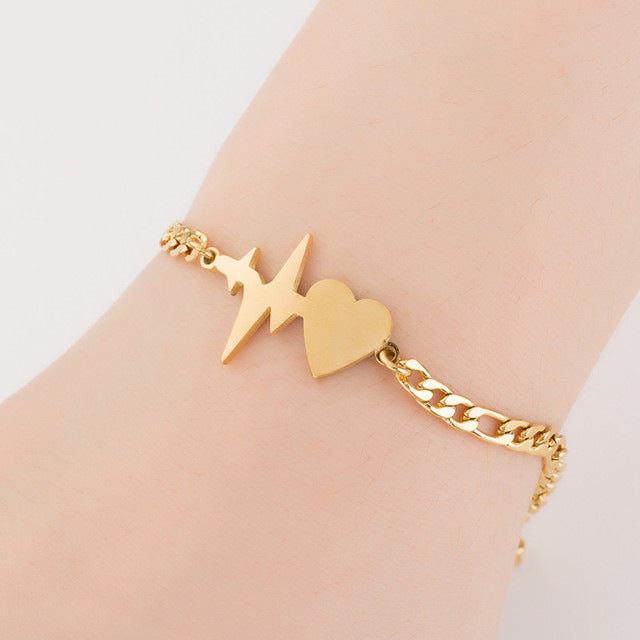 Wholesale Couple Bracelet Female High Sense Titanium Steel Bracelet Niche Design Couple Jewelry Stainless Steel Animal Letter Jewelry